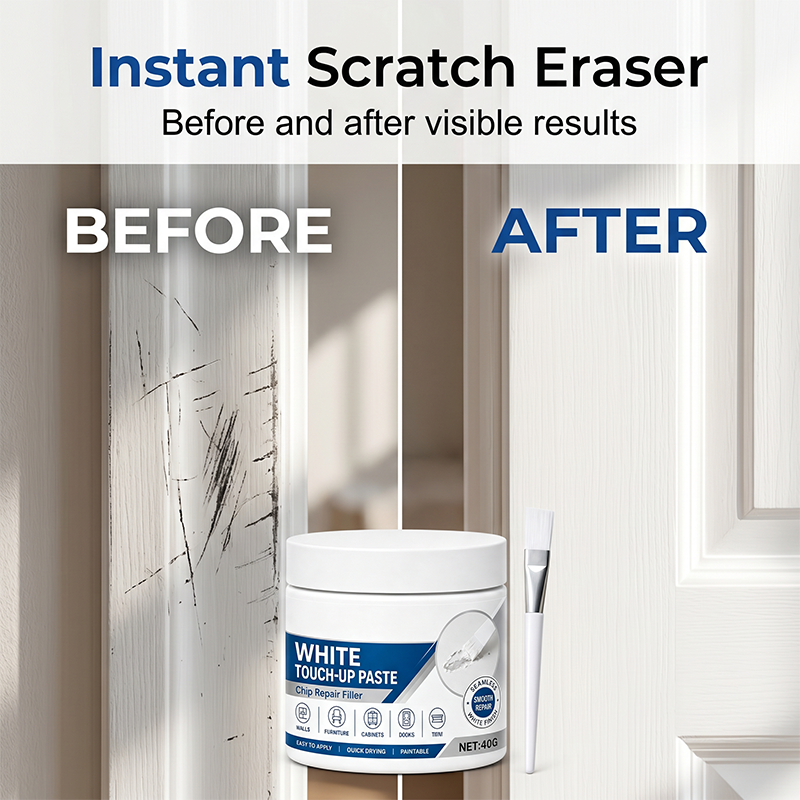 White Furniture Touch-Up Paste with Brush🛒