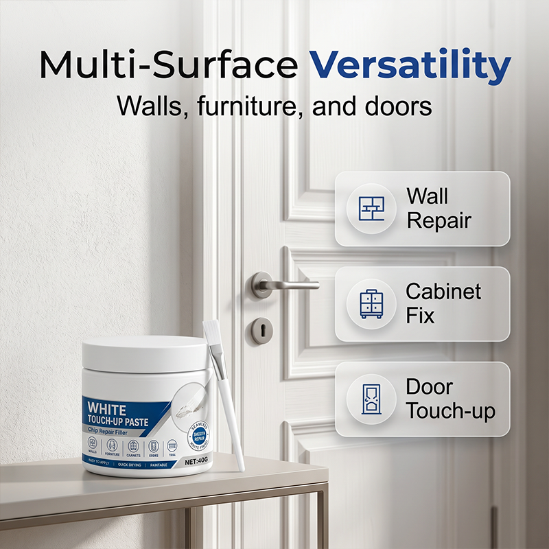 White Furniture Touch-Up Paste with Brush🛒