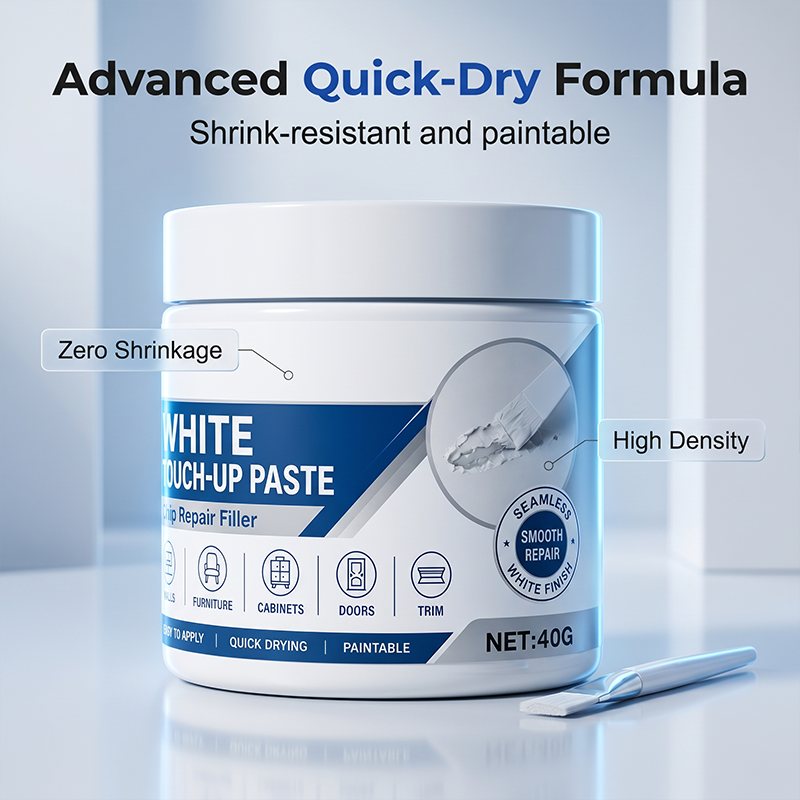 White Furniture Touch-Up Paste with Brush🛒