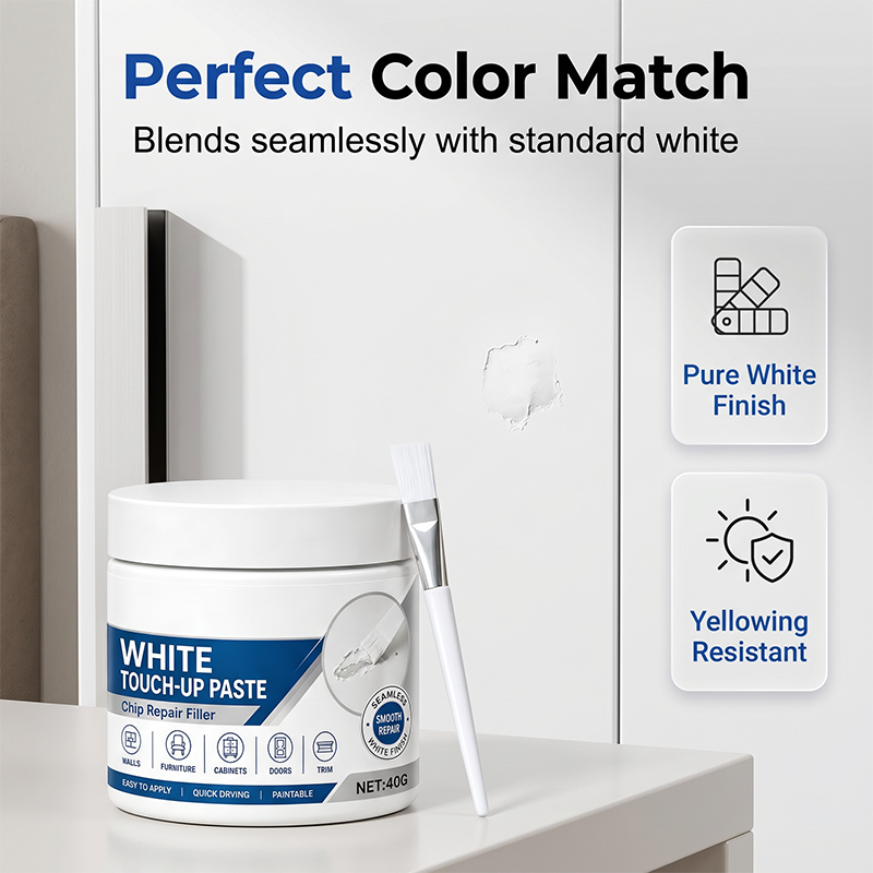 White Furniture Touch-Up Paste with Brush🛒