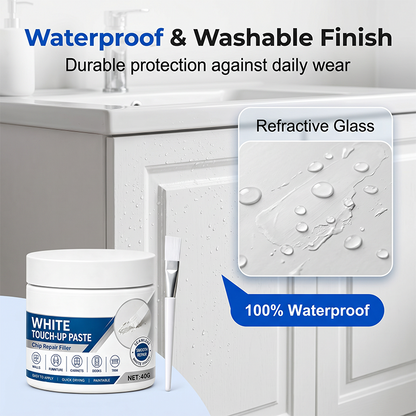 White Furniture Touch-Up Paste with Brush🛒