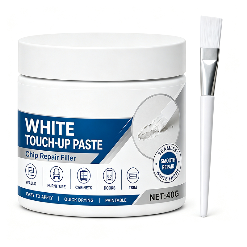 White Furniture Touch-Up Paste with Brush🛒